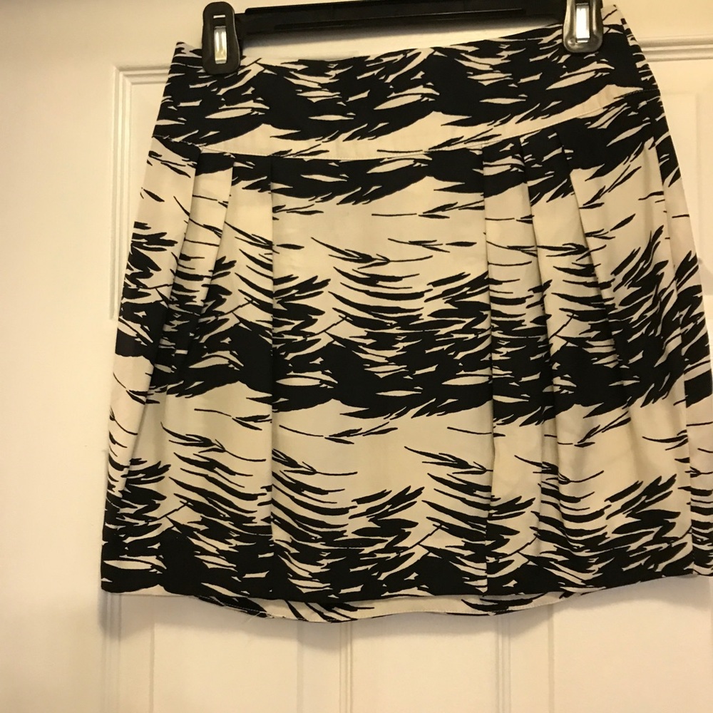 Silence & Noise Black & Cream Circle Mini Skirt